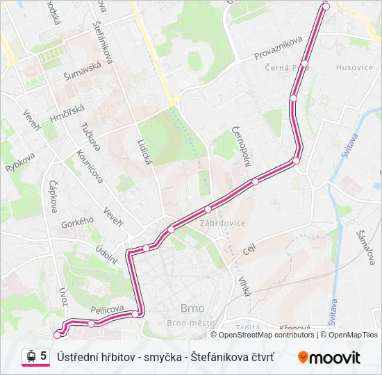5 Light Rail Line Map
