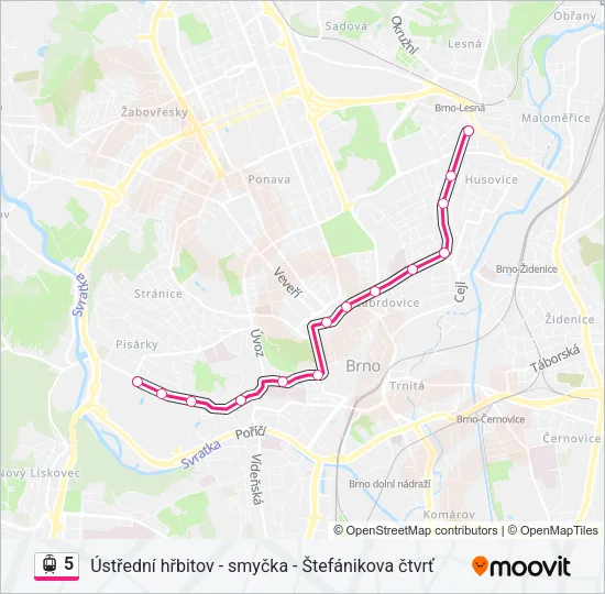 5 Light Rail Line Map