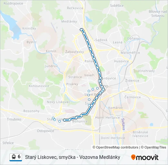 6 Light Rail Line Map