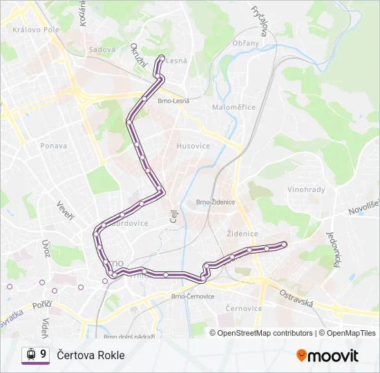 9 Light Rail Line Map