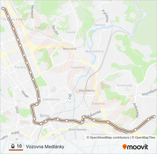 10 Light Rail Line Map