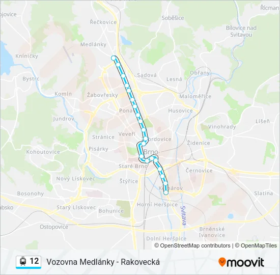 12 Light Rail Line Map