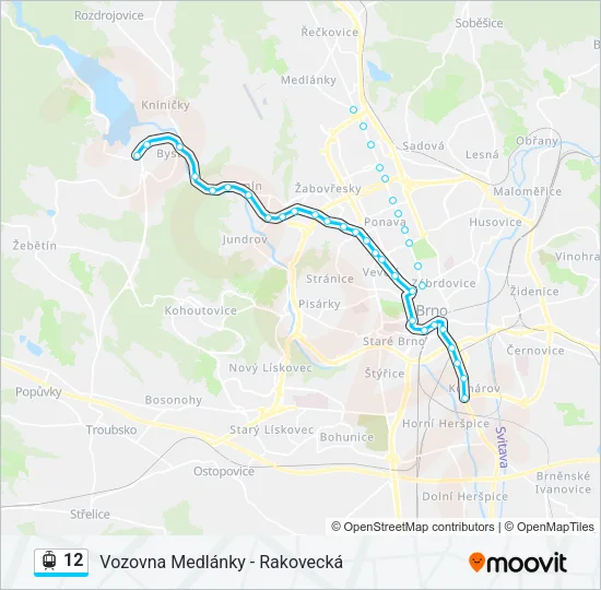 12 Light Rail Line Map