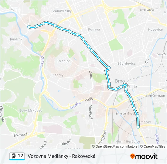 12 Light Rail Line Map