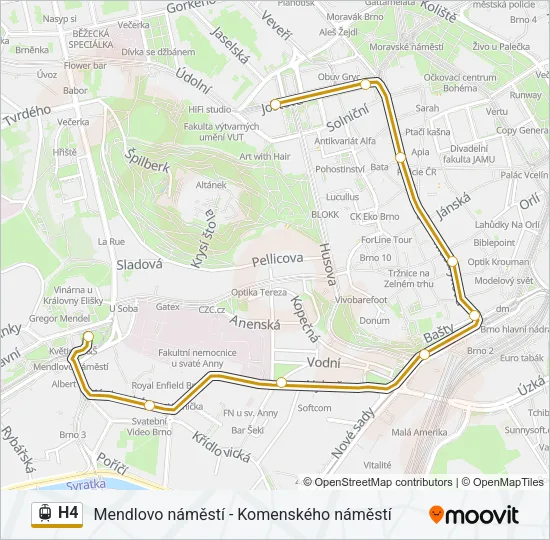 H4 Light Rail Line Map