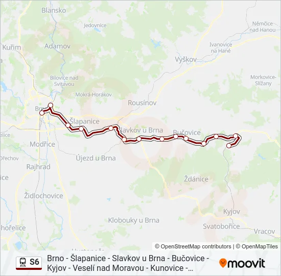  S6: карта маршрута