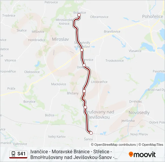 S41  Mapa linky