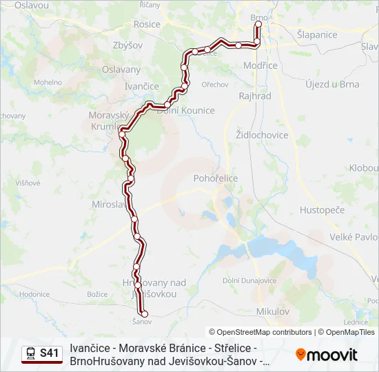 S41  Mapa linky