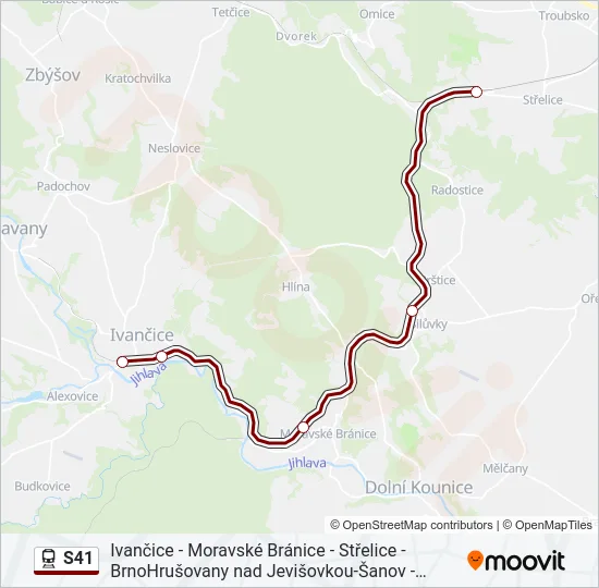  S41: карта маршрута