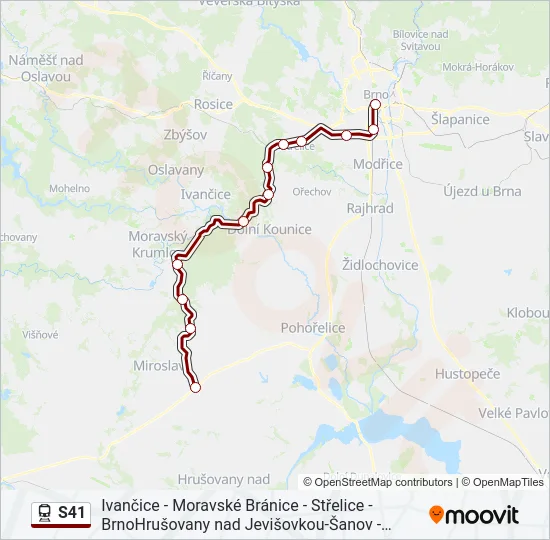 S41  Mapa linky