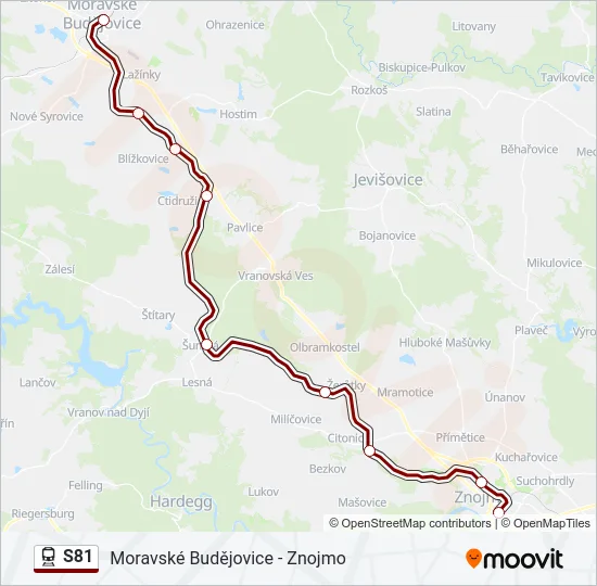  S81: карта маршрута