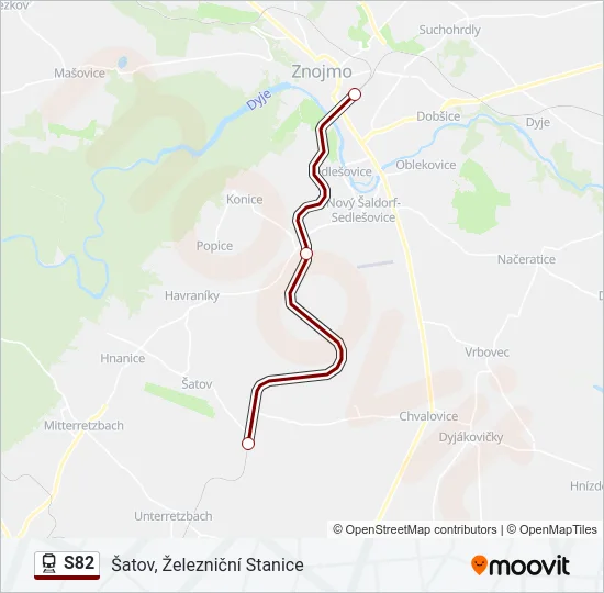 S82  Mapa linky