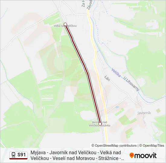S91  Mapa linky