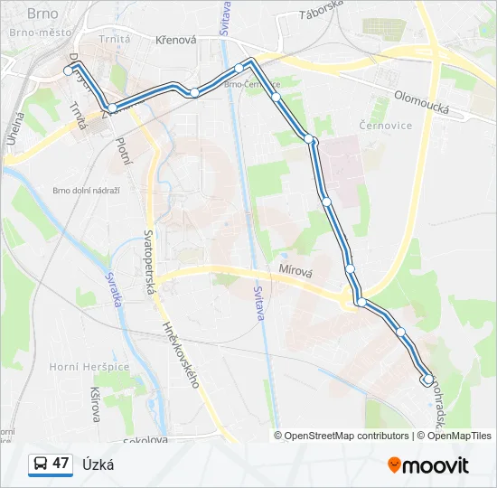 47 Bus Line Map