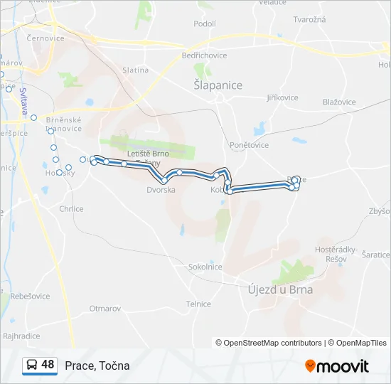 48 Bus Line Map
