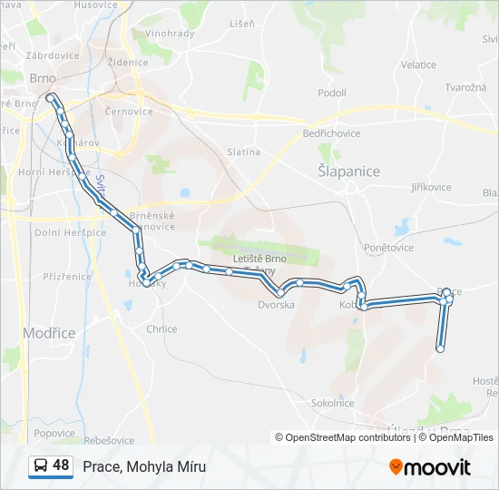 48 Bus Line Map