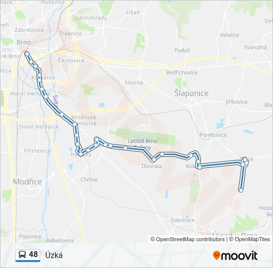 48 Bus Line Map