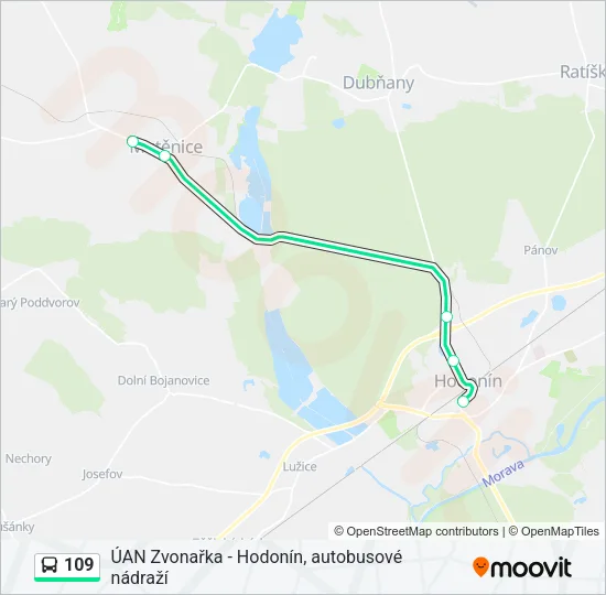 109 Bus Line Map