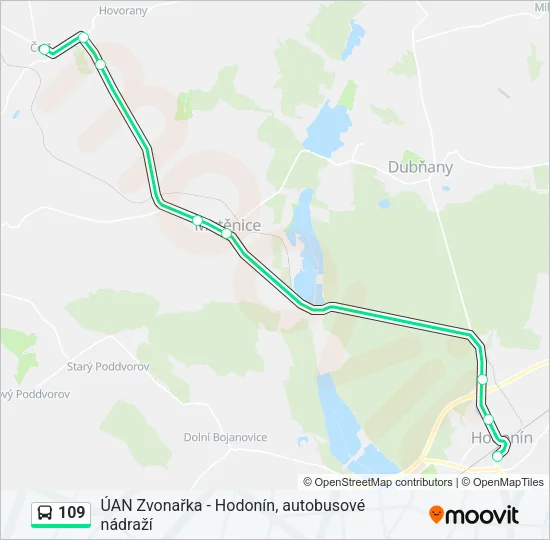 109 Bus Line Map