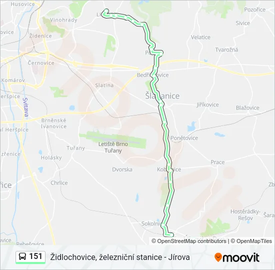 151 Bus Line Map