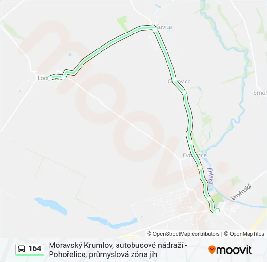 164 Bus Line Map