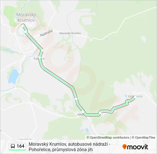 Автобус 164: карта маршрута