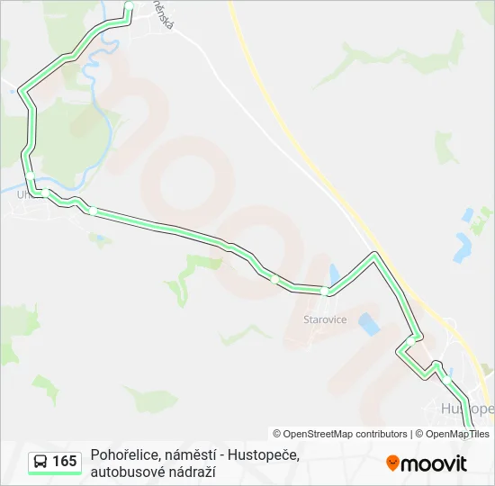 Автобус 165: карта маршрута