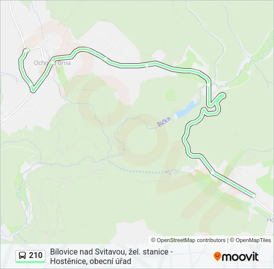 210 Bus Line Map