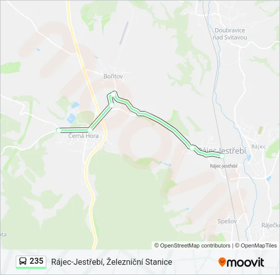 235 Bus Line Map