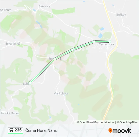 235 Bus Line Map