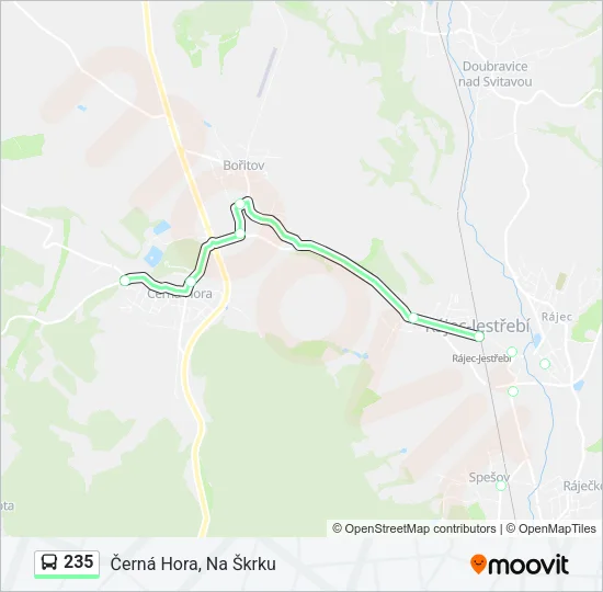 235 Bus Line Map