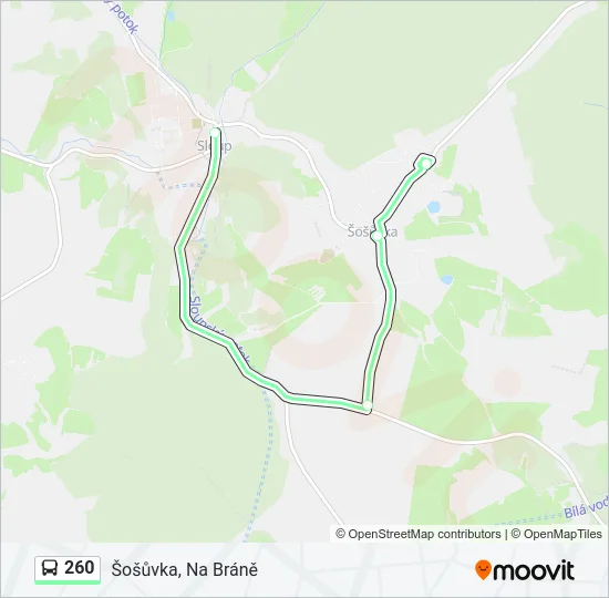 260 Bus Line Map