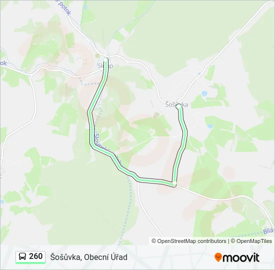 260 Bus Line Map