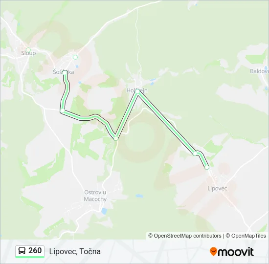 260 Bus Line Map