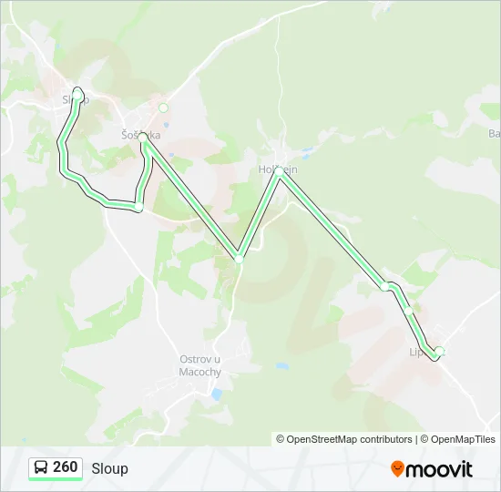 260 Bus Line Map