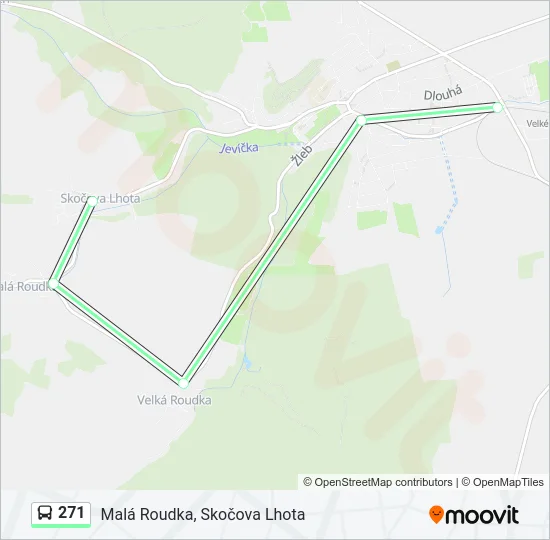 Автобус 271: карта маршрута