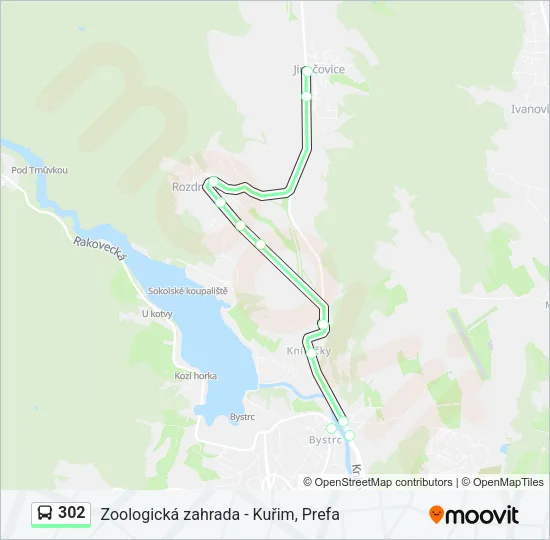 302 Bus Line Map