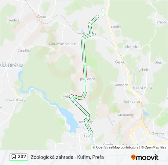 302 Bus Line Map