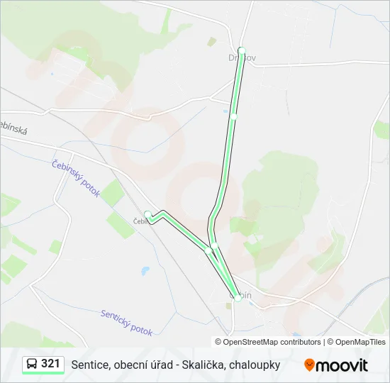 Автобус 321: карта маршрута