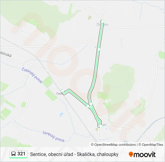 Автобус 321: карта маршрута