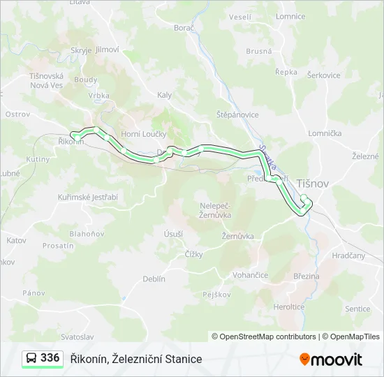 336 Bus Line Map