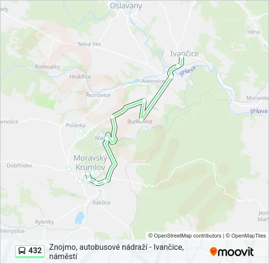 Автобус 432: карта маршрута