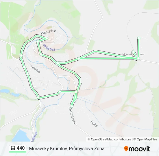 Автобус 440: карта маршрута