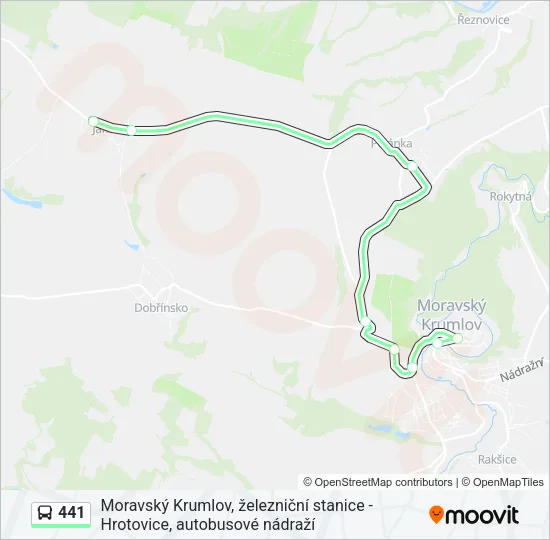 Автобус 441: карта маршрута