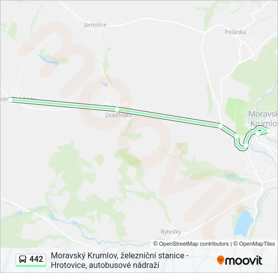 Автобус 442: карта маршрута