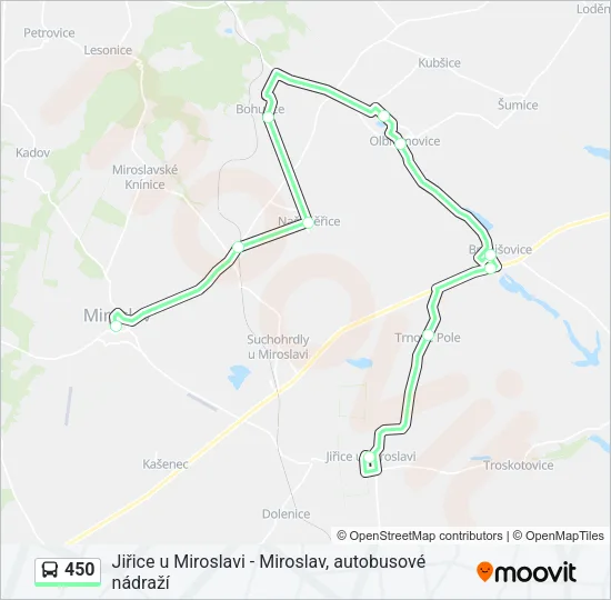 450 Bus Line Map