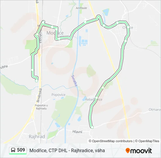 509 Bus Line Map