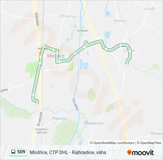 509 Bus Line Map