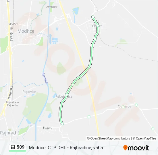 509 Bus Line Map