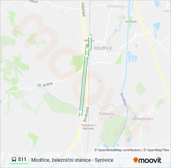 511 Bus Line Map